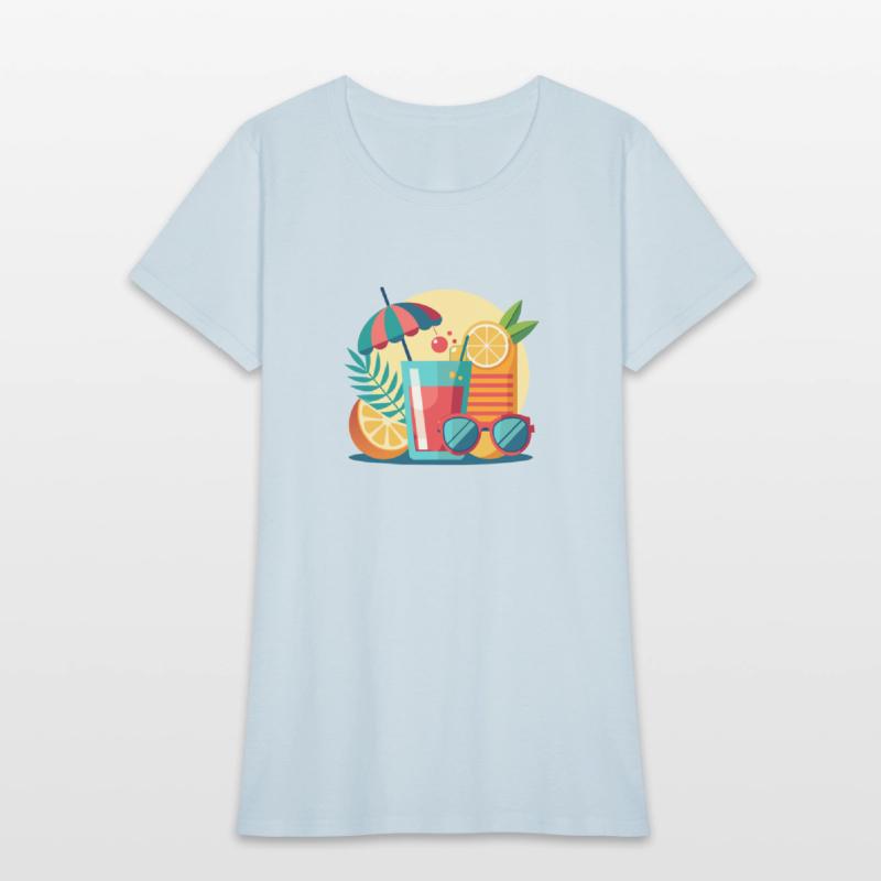 summer is a sunglasses cold drinks