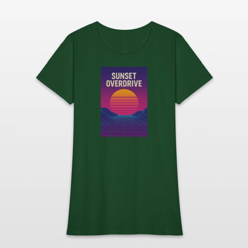Sunset Overdrive – Vaporwave Summer Vibes Tee
