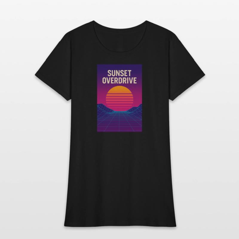 Sunset Overdrive – Vaporwave Summer Vibes Tee