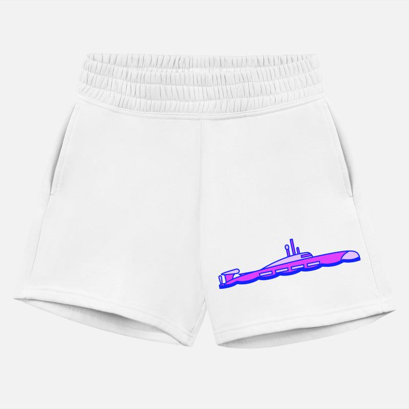 Surfaced Submarine Above Water Surface Dive Boat