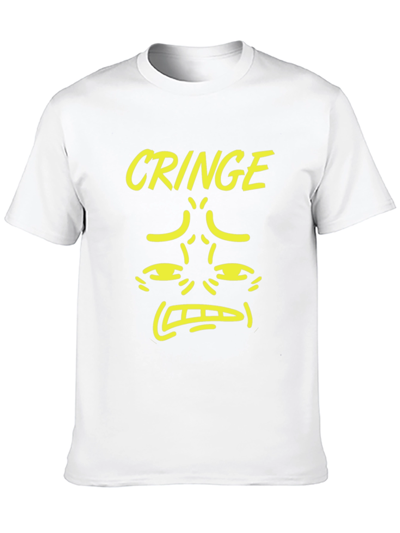 Cringe Graphic Tee - Black Humor Novelty T-Shirt