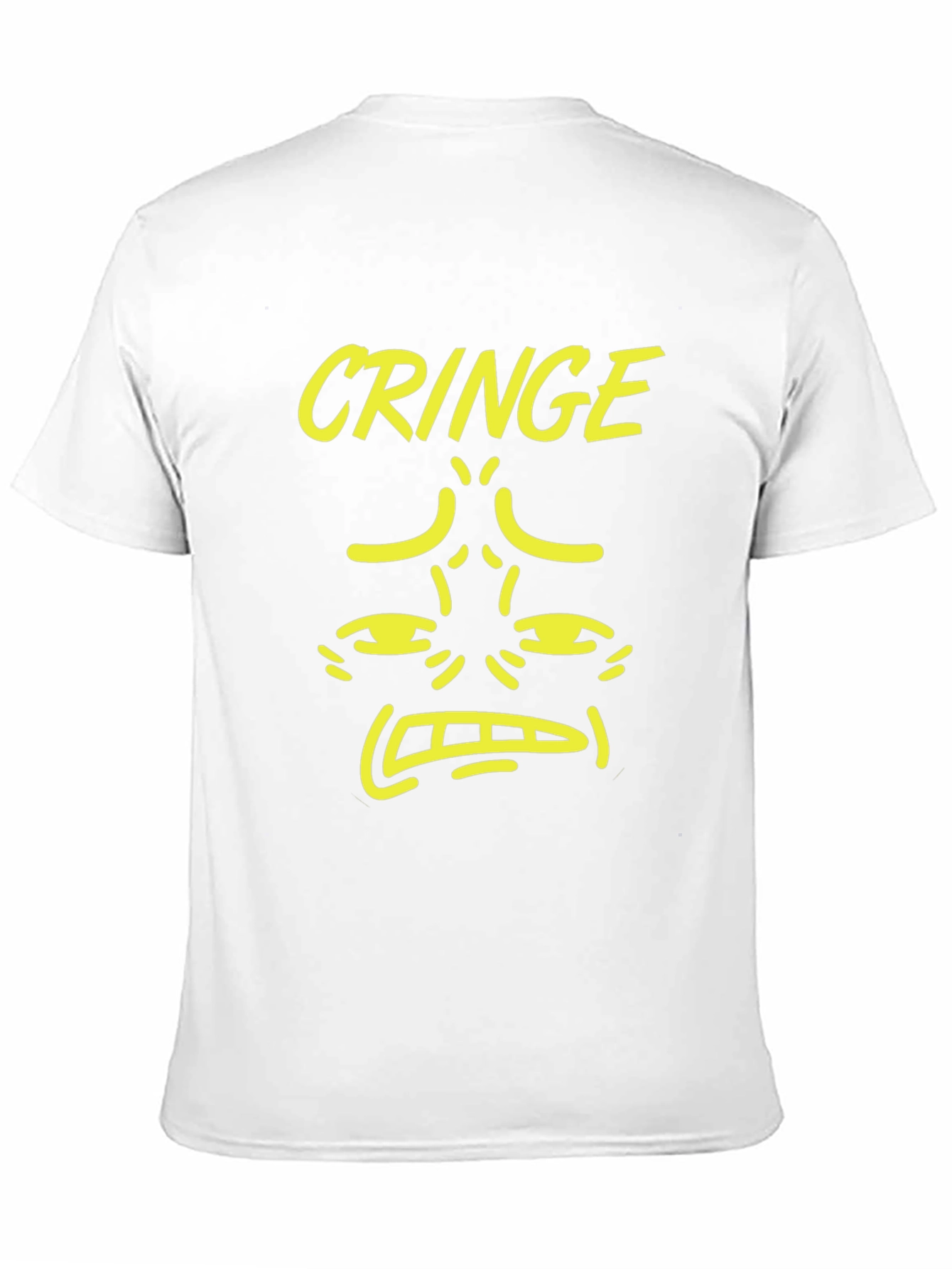 Cringe Graphic Tee - Black Humor Novelty T-Shirt