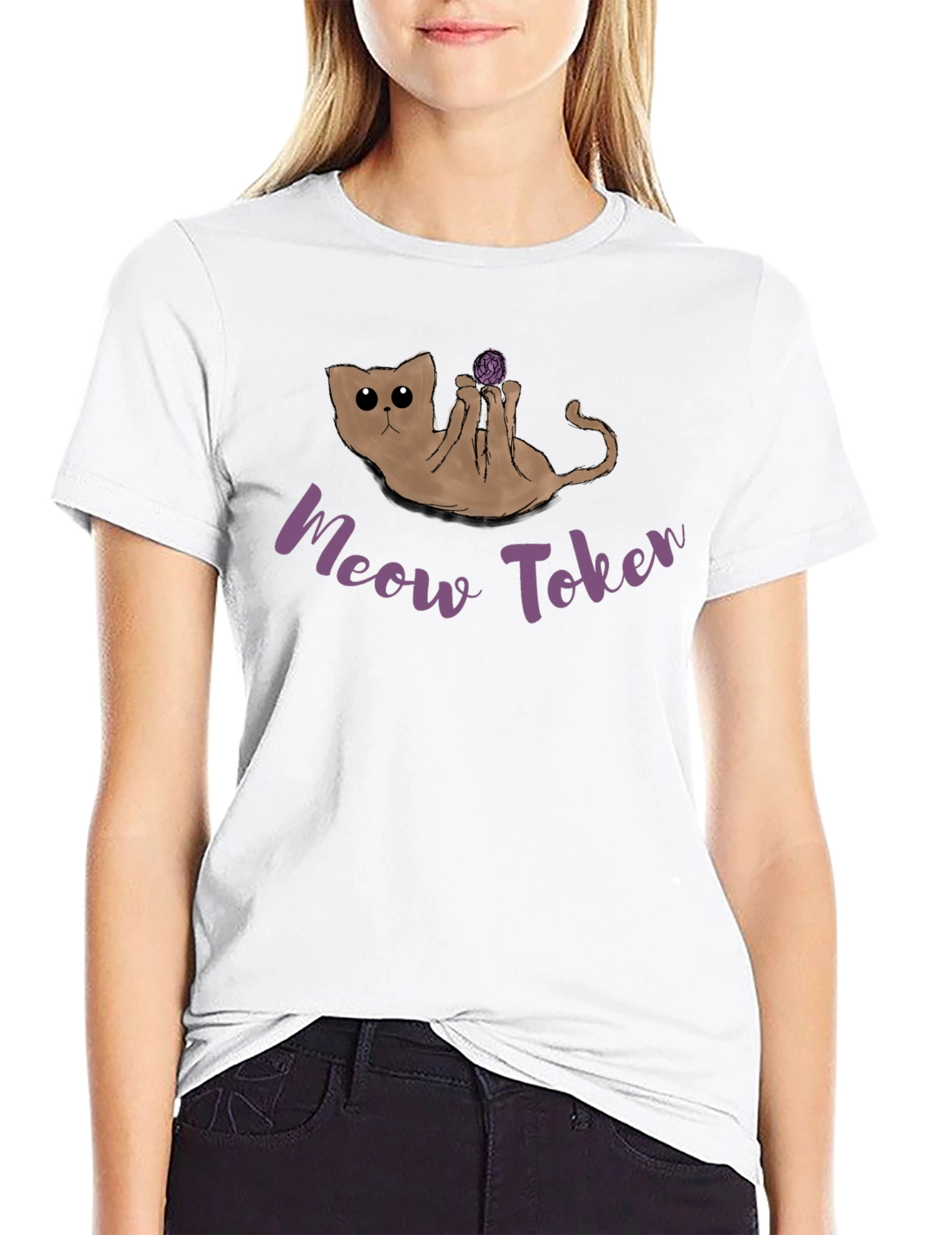 Meow Token Cat T-Shirt - Crypto Novelty Tee