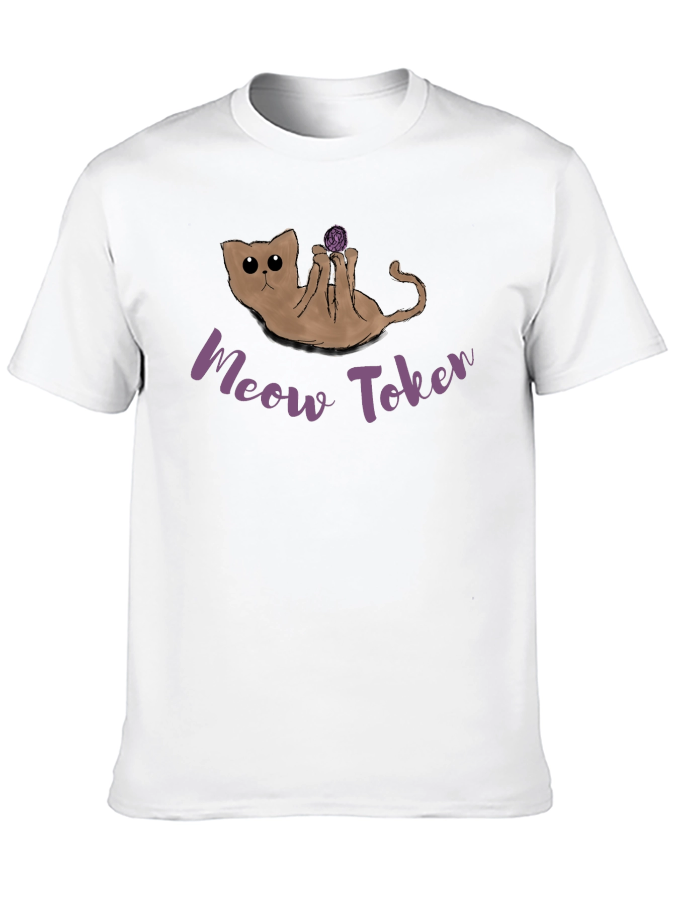 Meow Token Cat T-Shirt - Crypto Novelty Tee