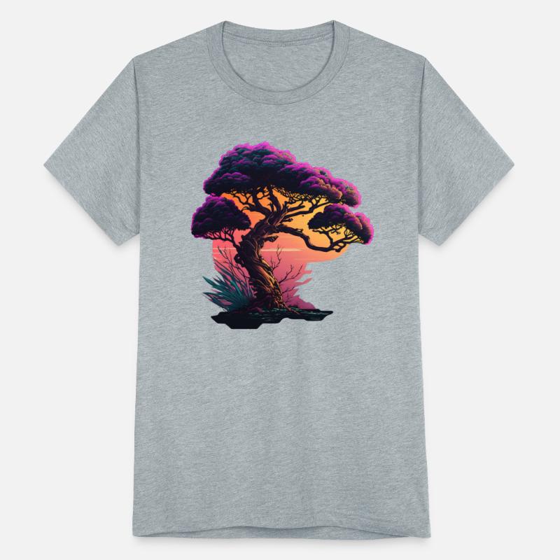 Synthwave Bonsai Tree