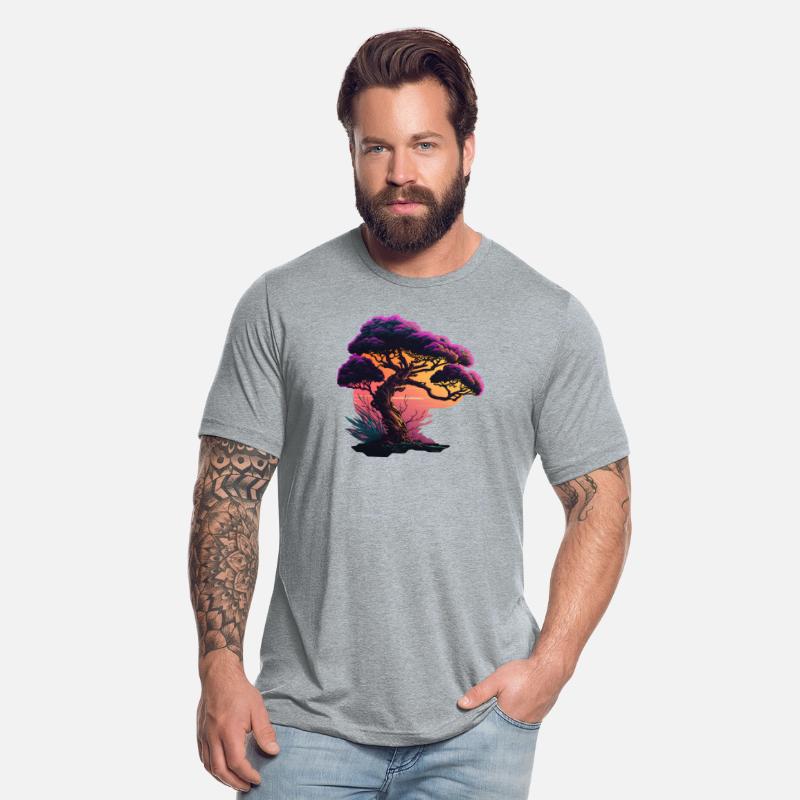 Synthwave Bonsai Tree