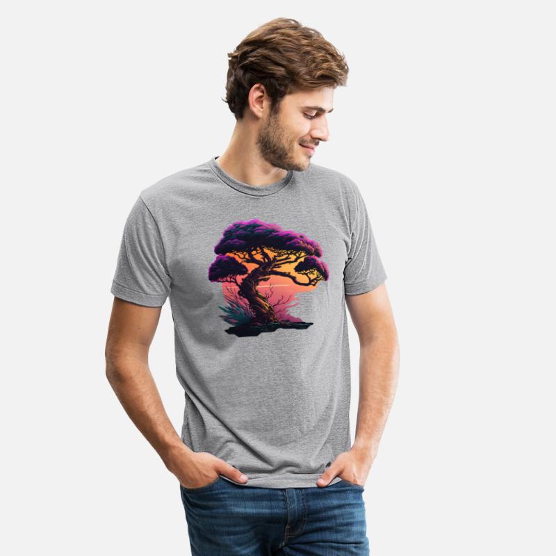 Synthwave Bonsai Tree