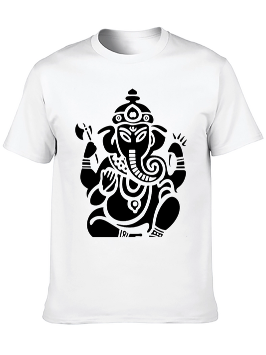 Ganesh Graphic Tee - Stylish Hindu God Print T-Shirt