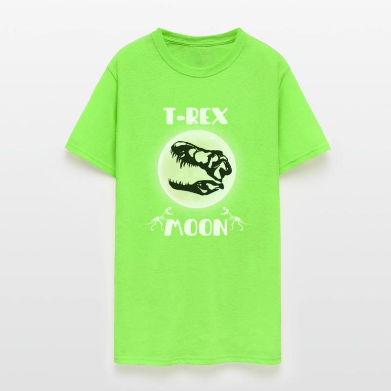 T-REX MOON FUNNY SKY DINOSAURE SUPER HERO