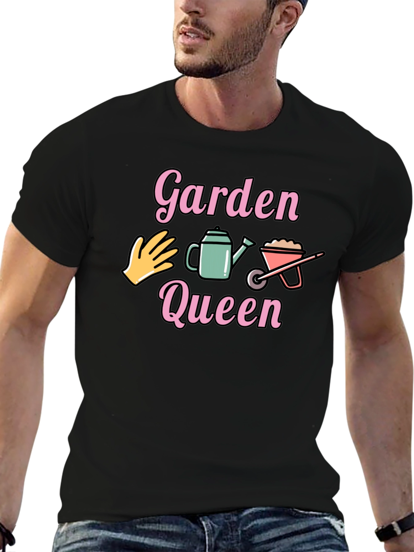 Garden Queen Graphic Tee - Black T-Shirt