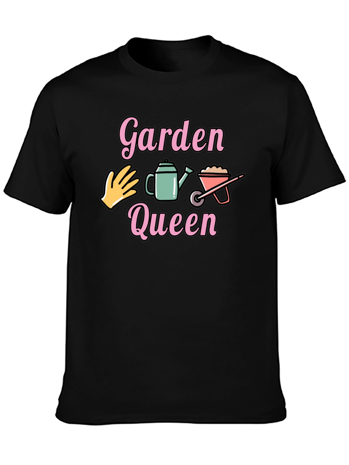 Garden Queen Graphic Tee - Black T-Shirt
