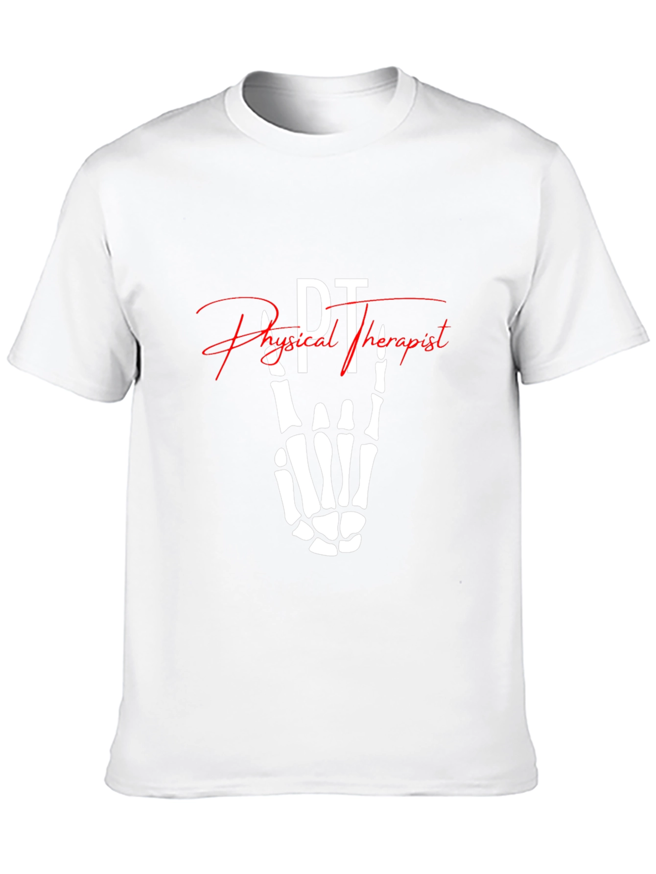 PT Physical Therapist Skeleton Hand T-Shirt