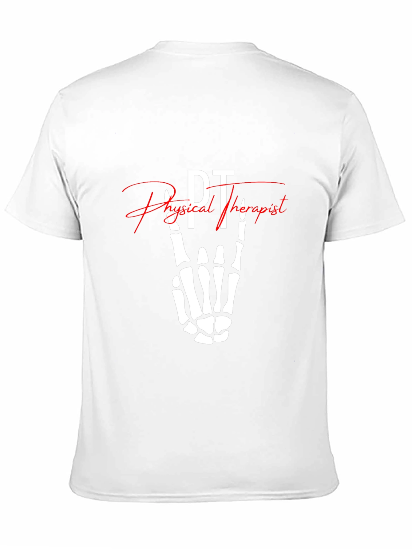 PT Physical Therapist Skeleton Hand T-Shirt