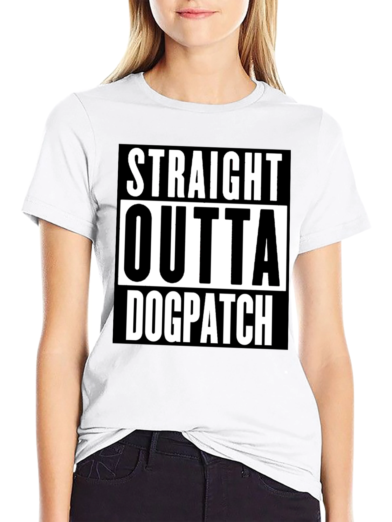 Straight Outta Dogpatch Black Graphic Tee