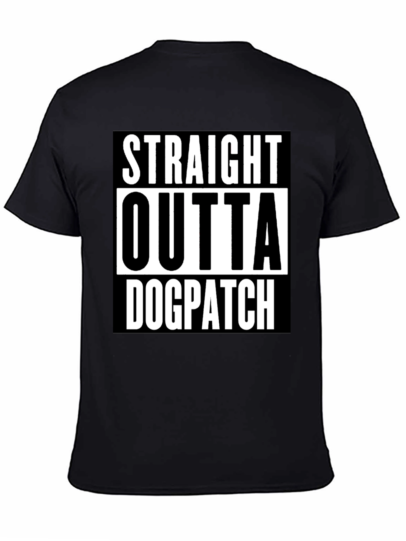 Straight Outta Dogpatch Black Graphic Tee