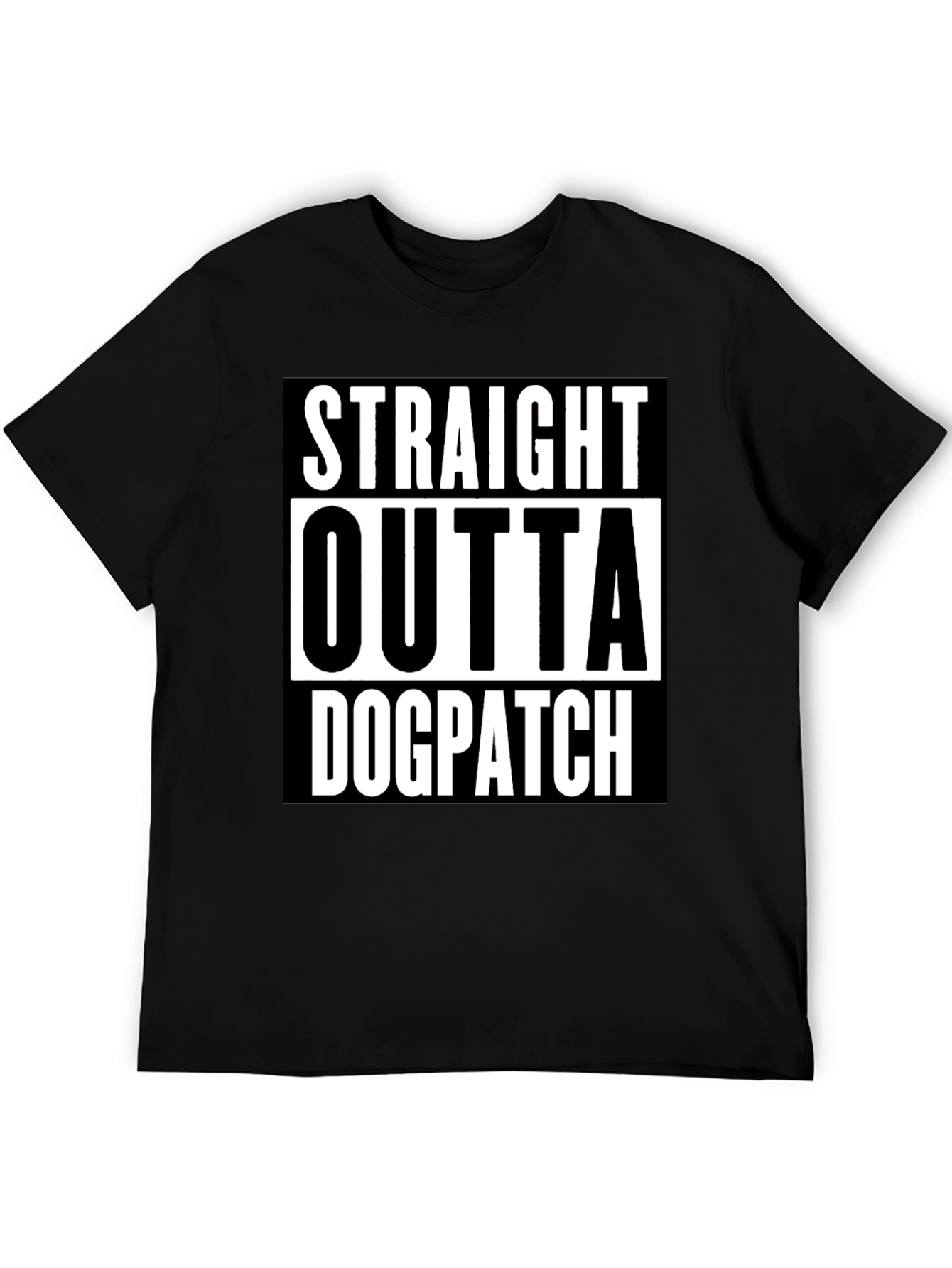 Straight Outta Dogpatch Black Graphic Tee