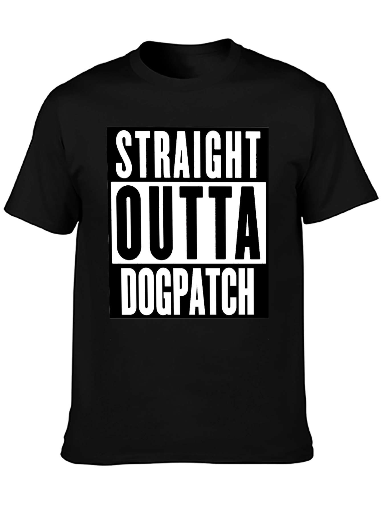Straight Outta Dogpatch Black Graphic Tee