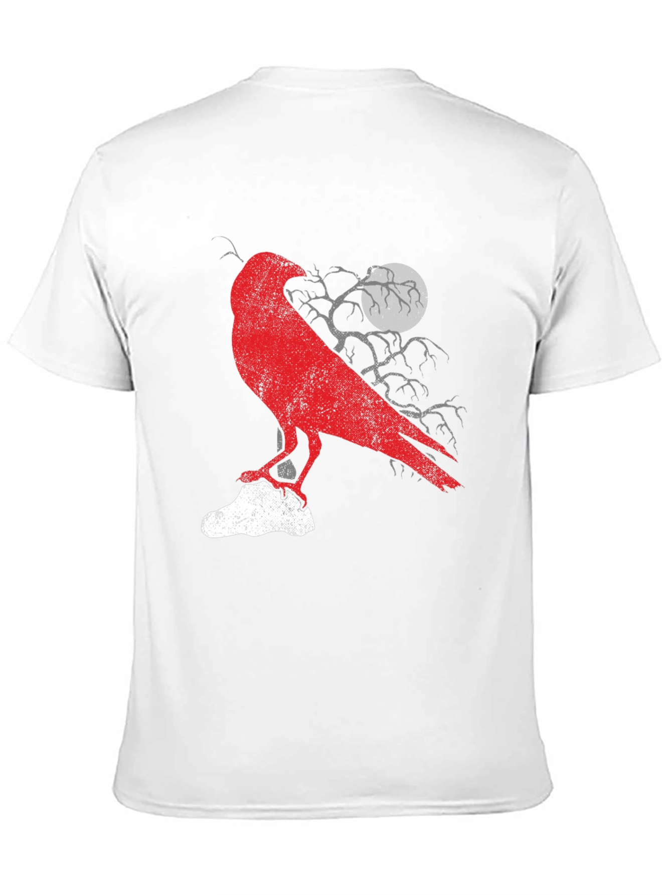 Raven Graphic Tee - Mens Black Cotton T-Shirt