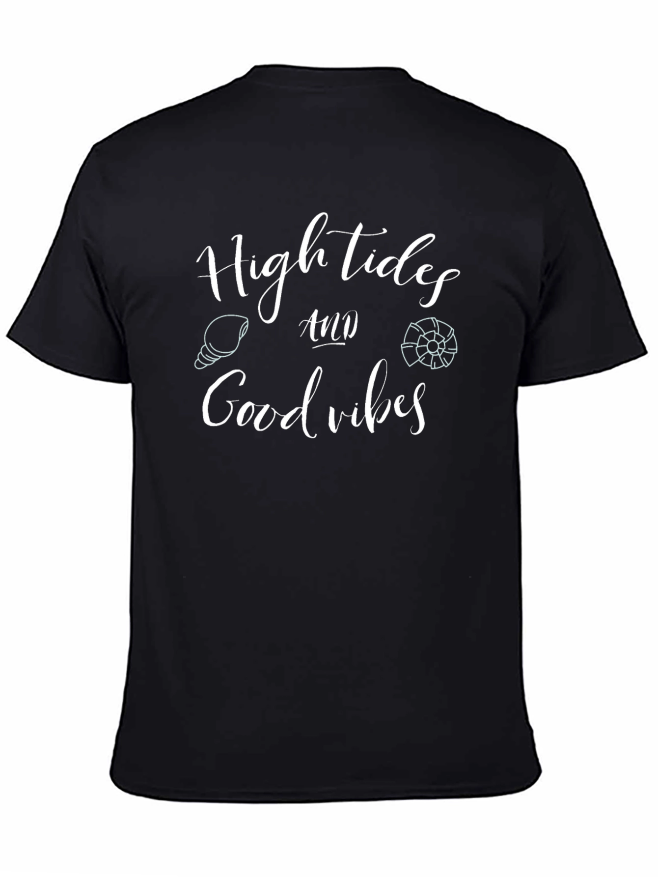 High Tides Good Vibes Graphic Tee - Black