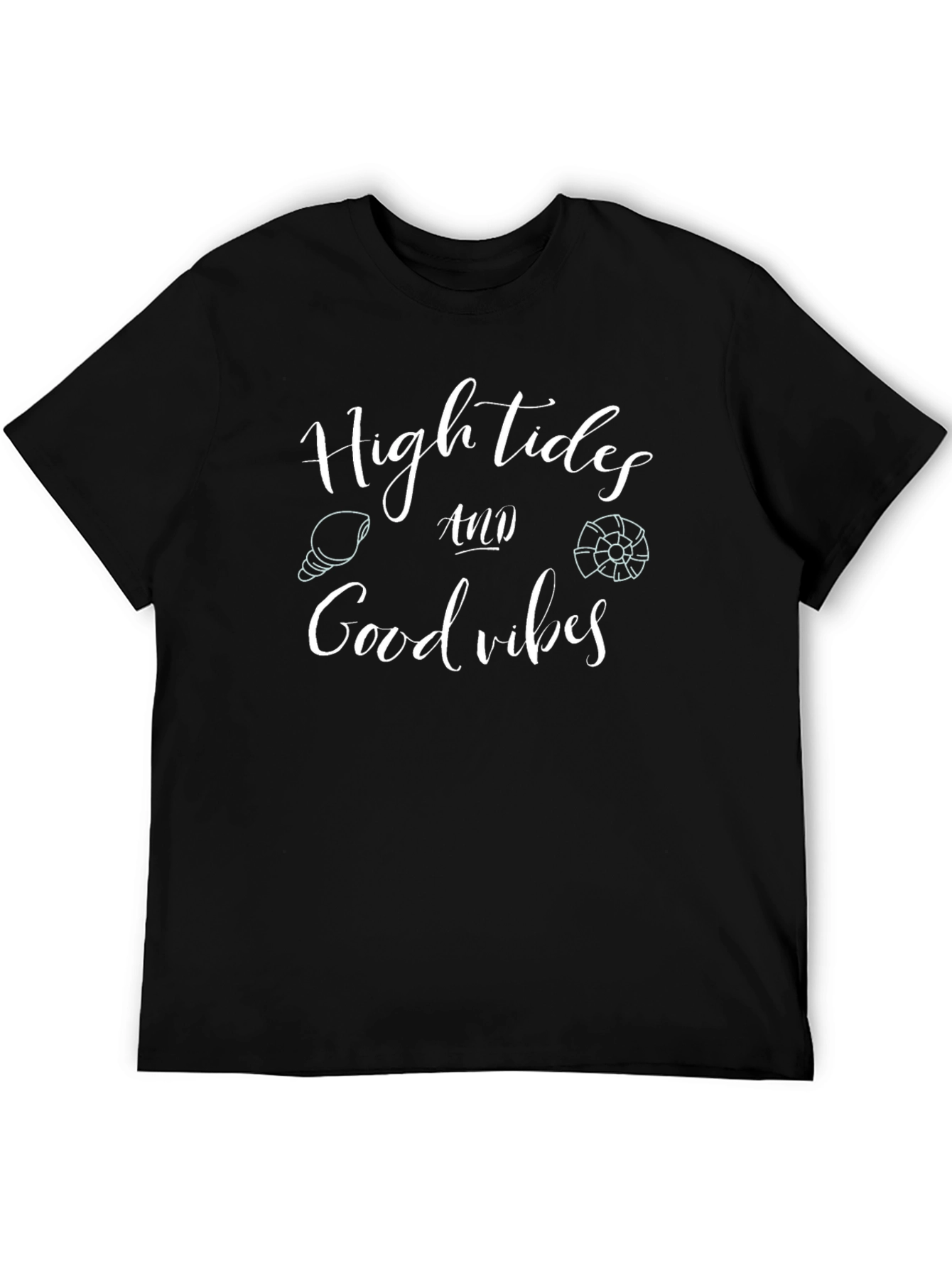 High Tides Good Vibes Graphic Tee - Black