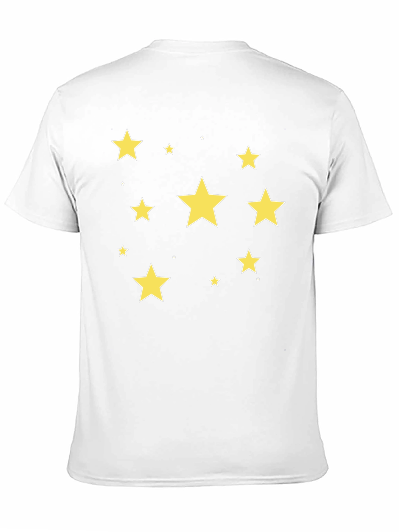 Starry Night T-Shirt - Black Cotton Crew Neck
