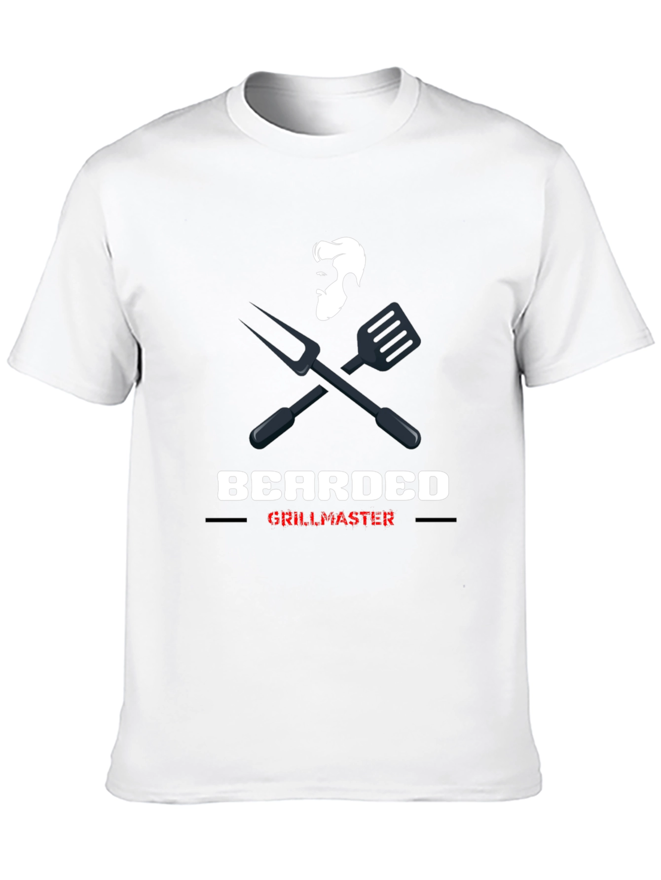 Bearded Grillmaster Graphic Tee - Black