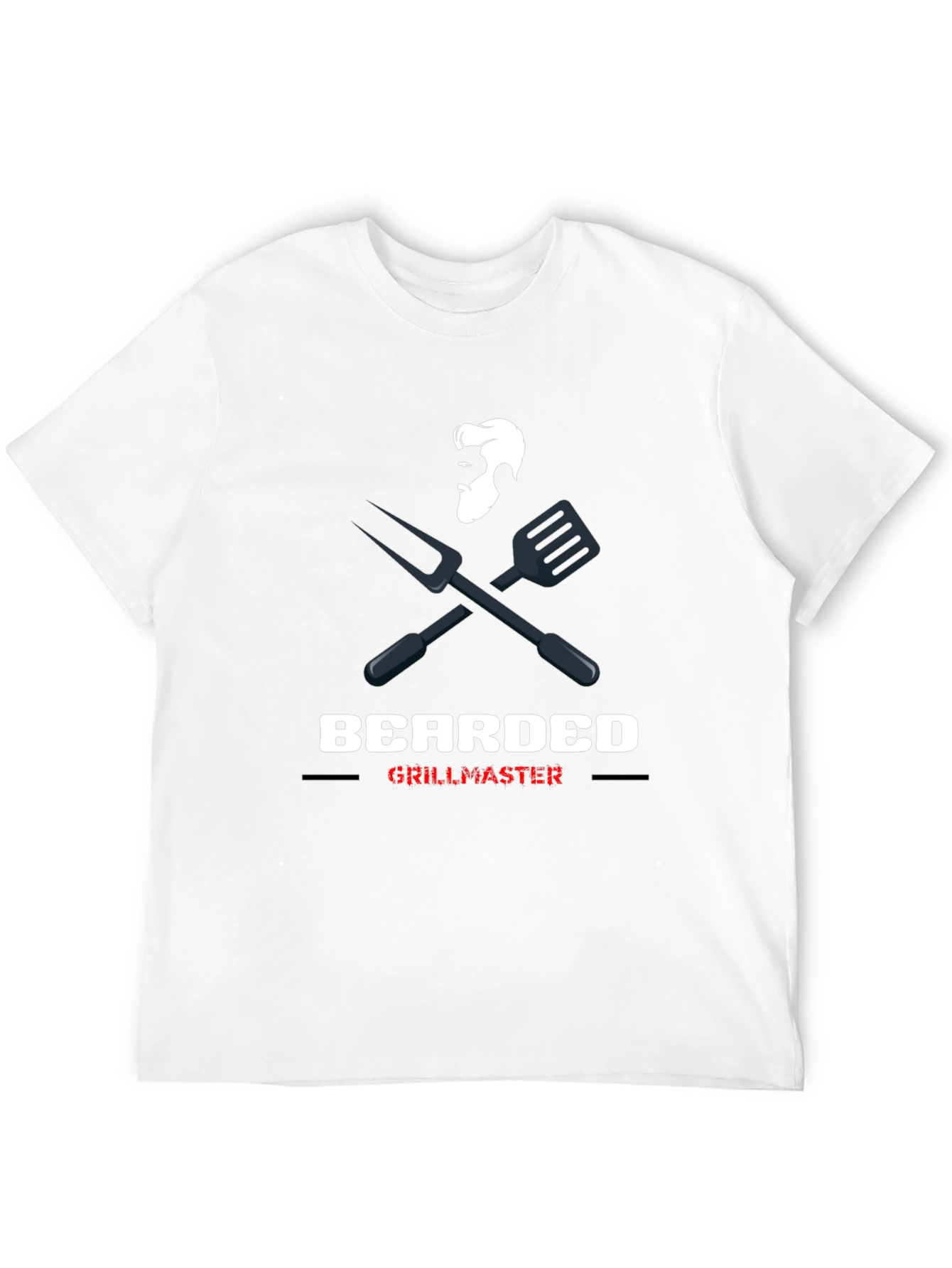 Bearded Grillmaster Graphic Tee - Black