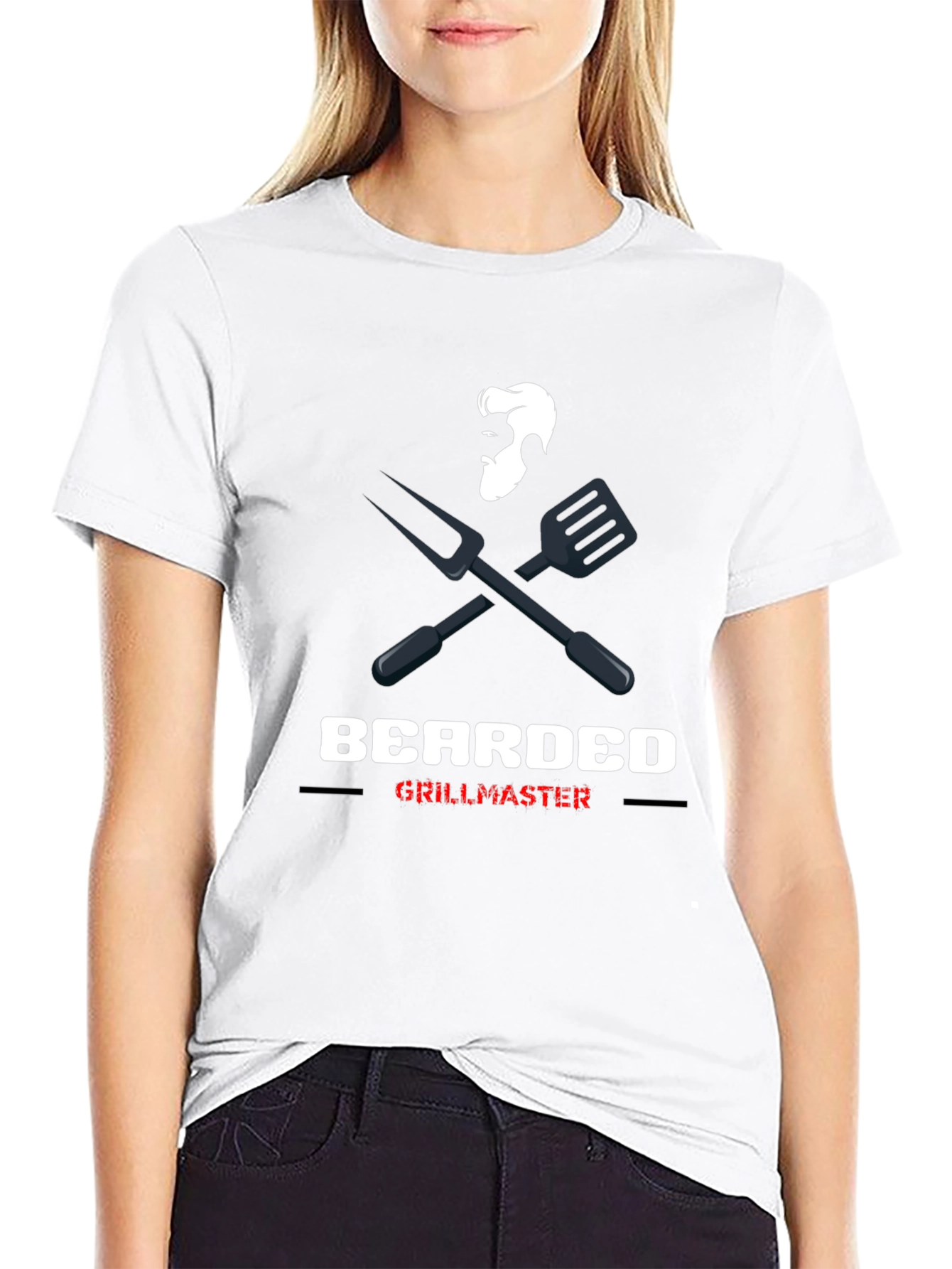 Bearded Grillmaster Graphic Tee - Black