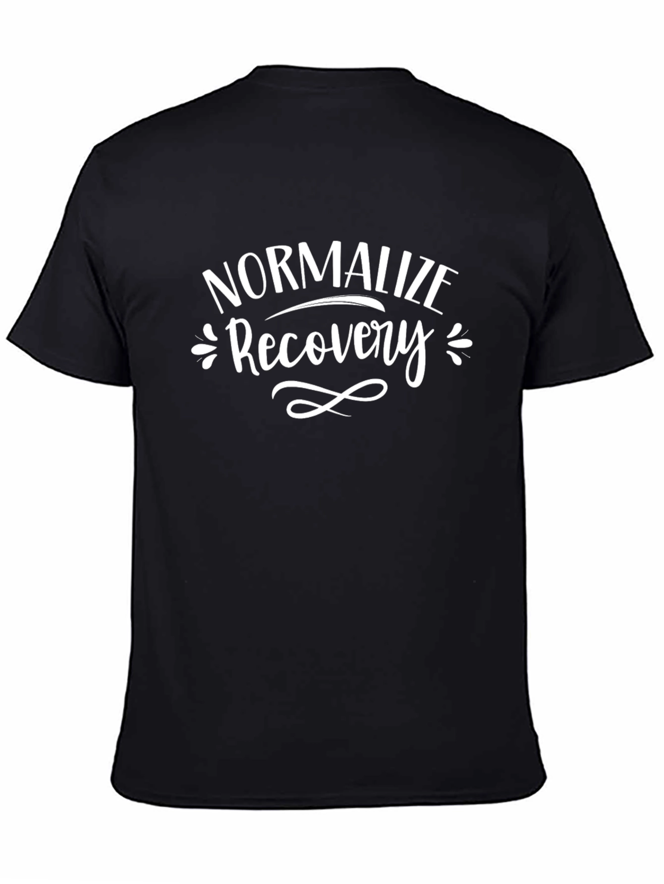 Normalize Recovery Black Graphic Tee