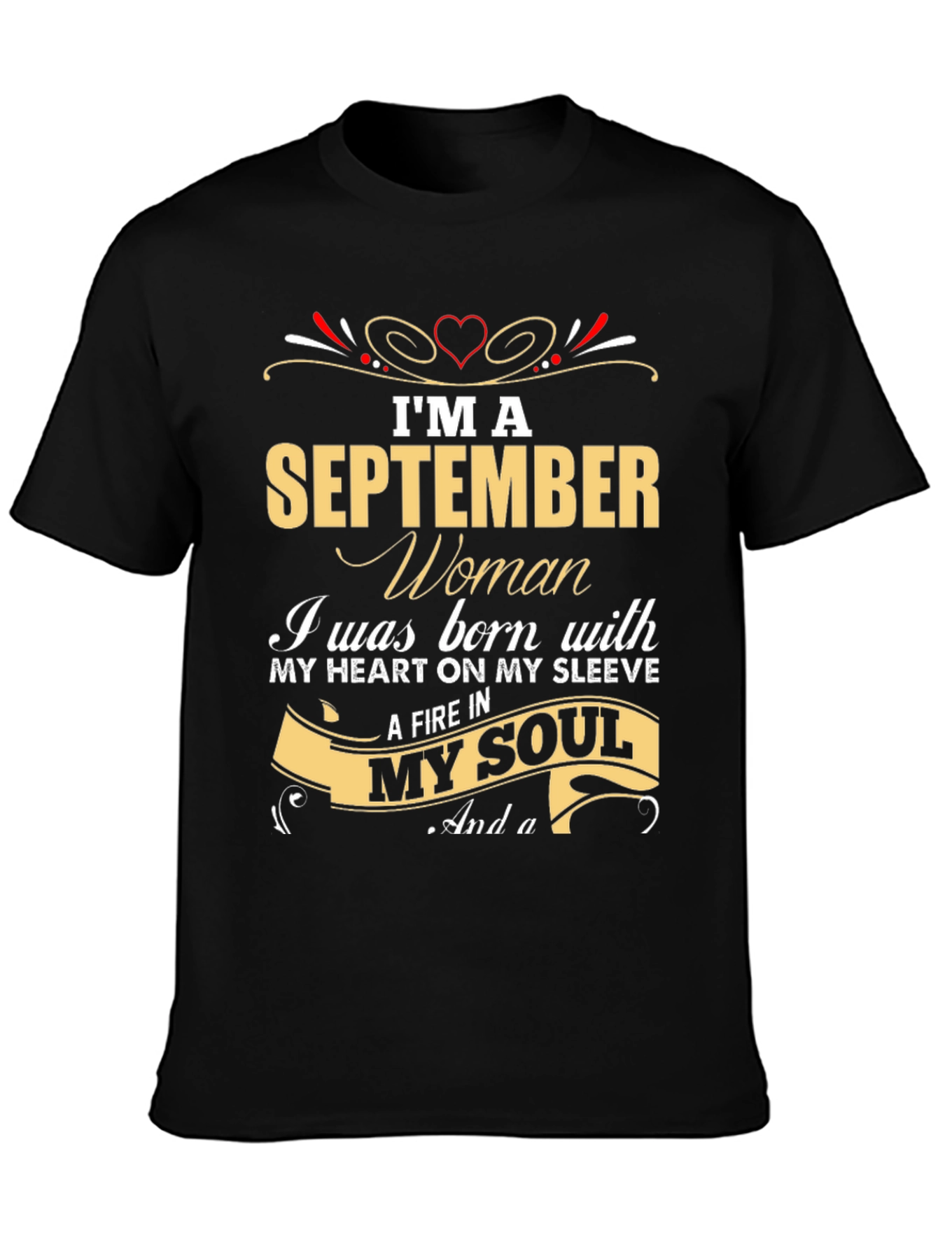 September Woman T-Shirt - Born with Fire