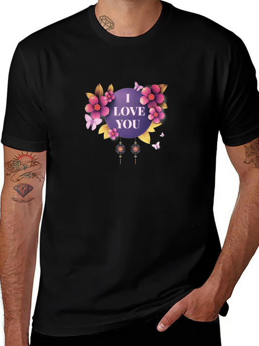 I Love You Floral T-Shirt
