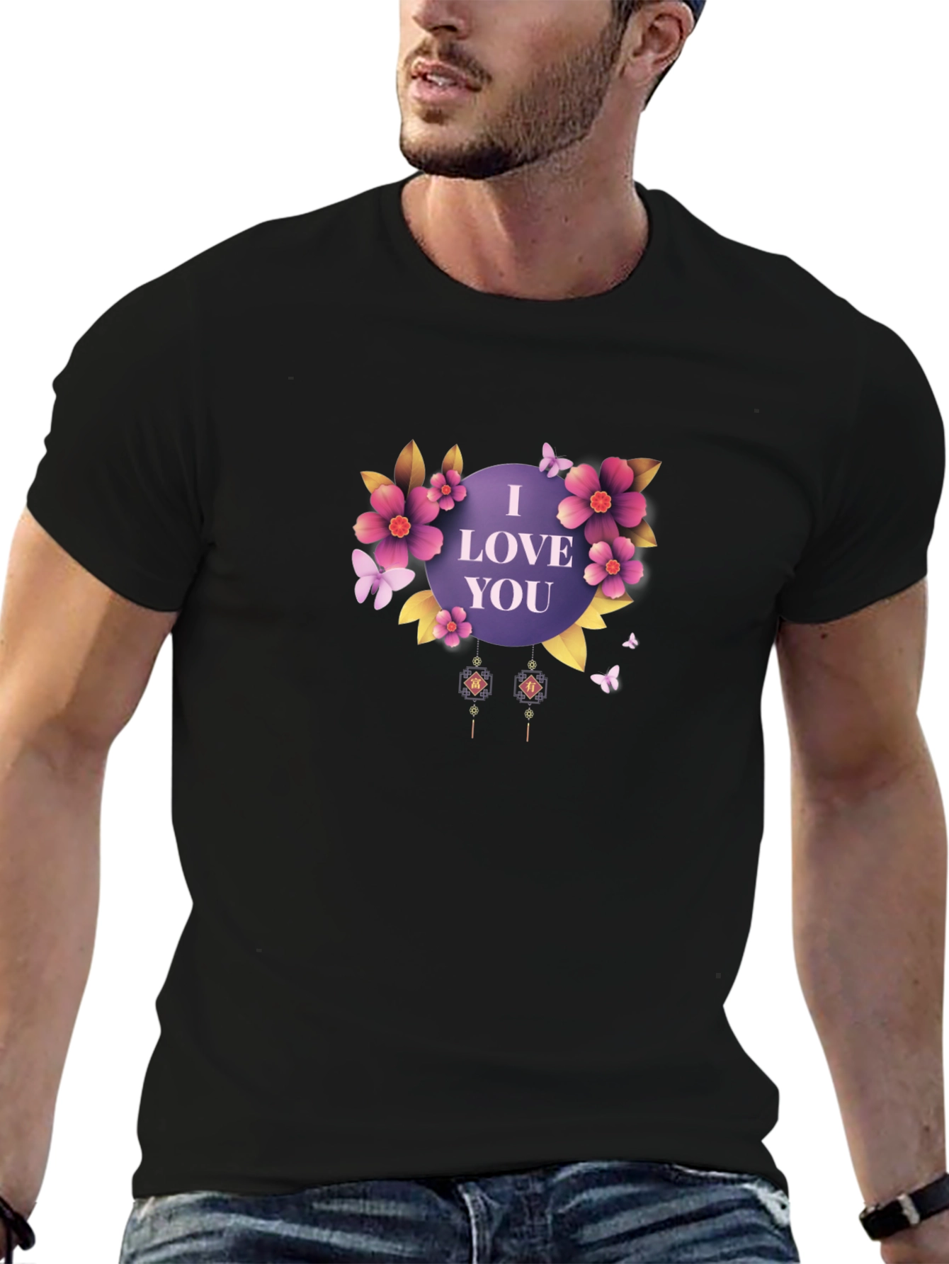I Love You Floral T-Shirt