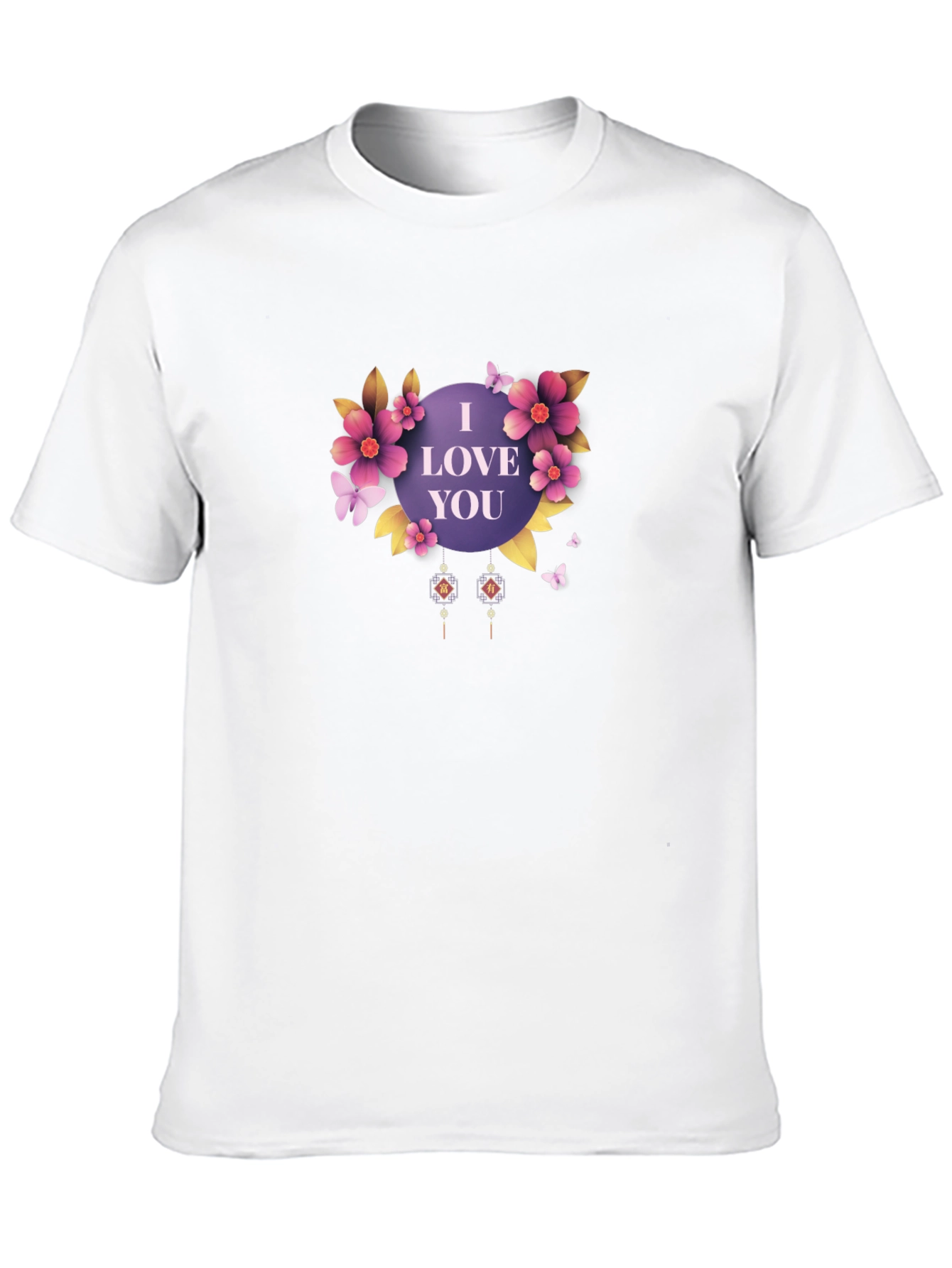 I Love You Floral T-Shirt