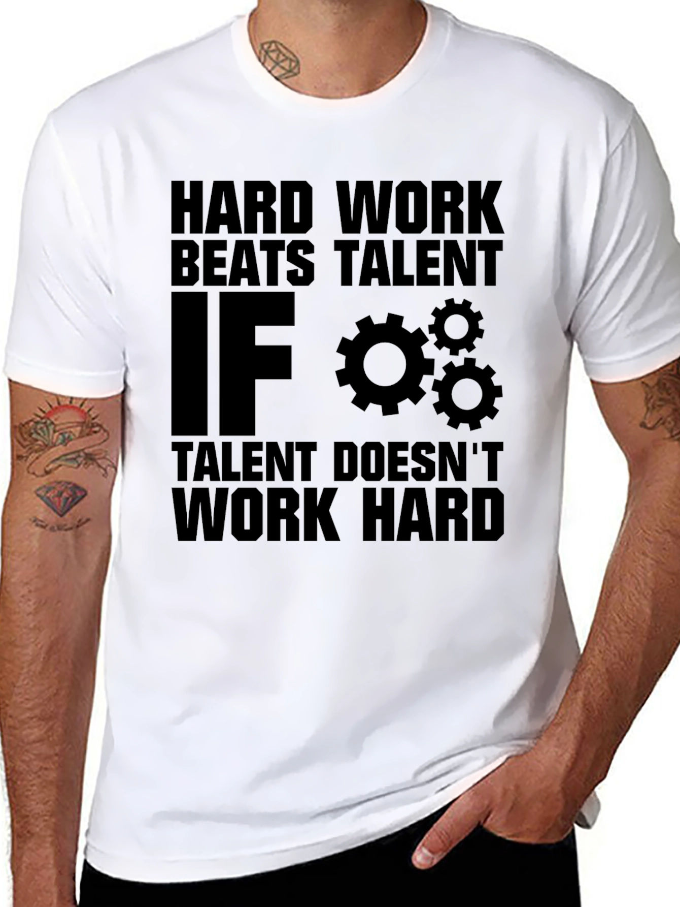 Hard Work Beats Talent Graphic T-Shirt