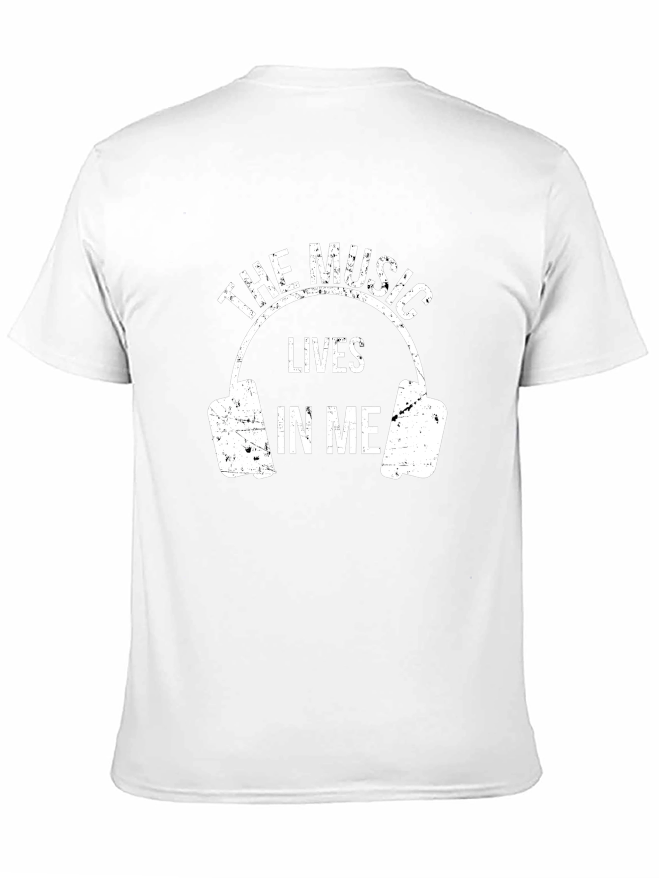 The Music Lives In Me Black Graphic Tee