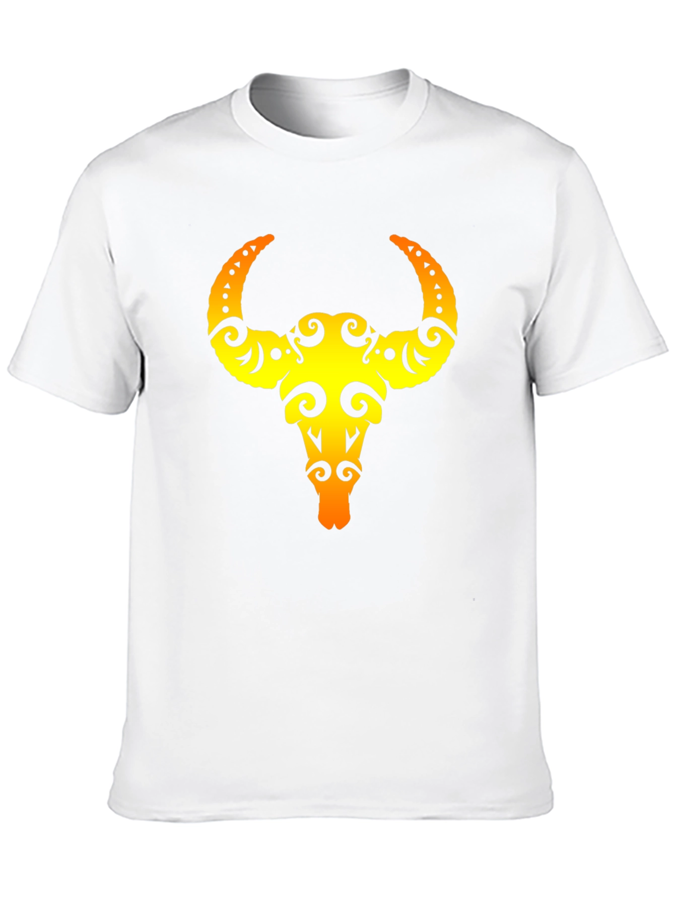 Bull Skull Graphic Tee - Black
