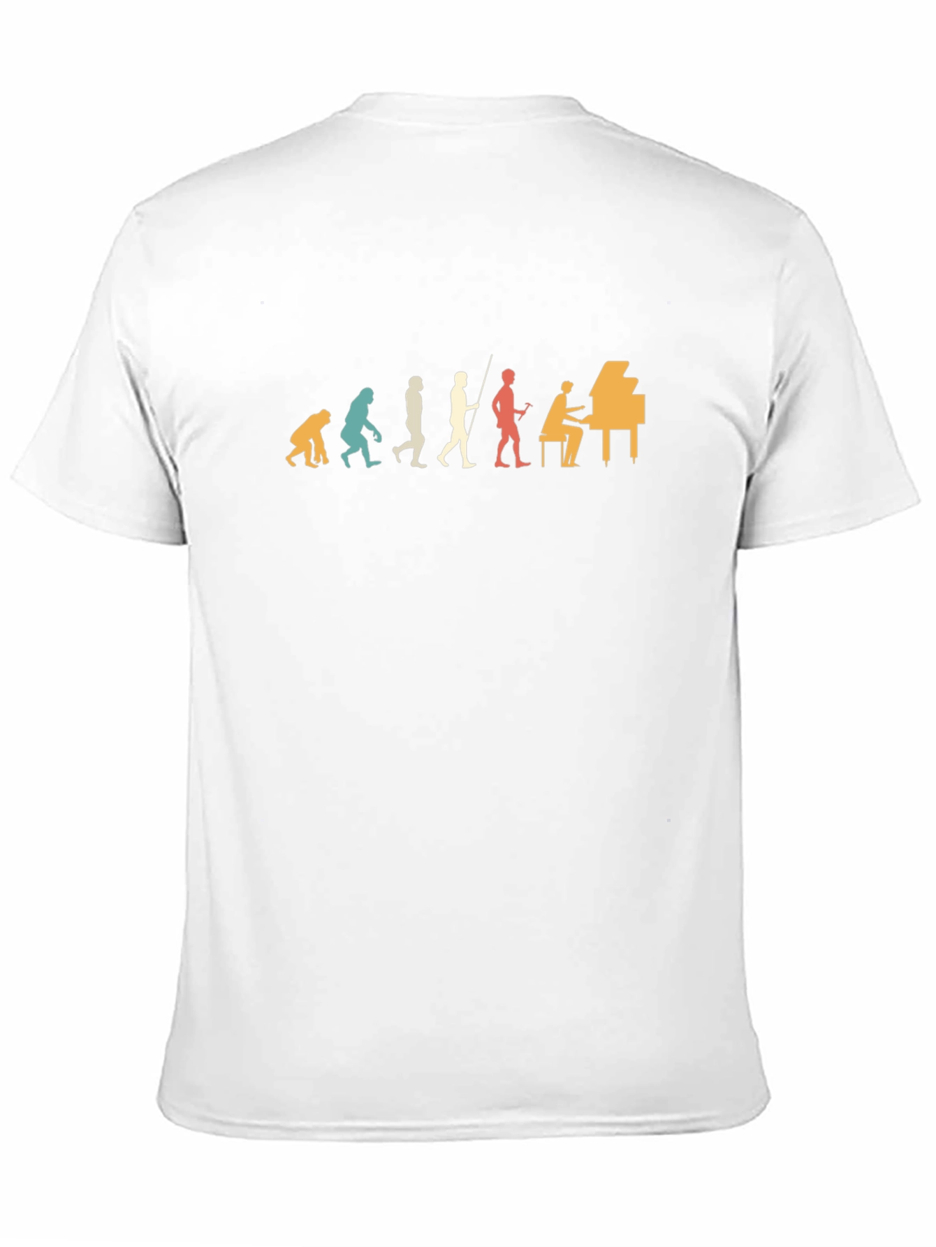 Piano Evolution T-Shirt - Musical Progression Tee