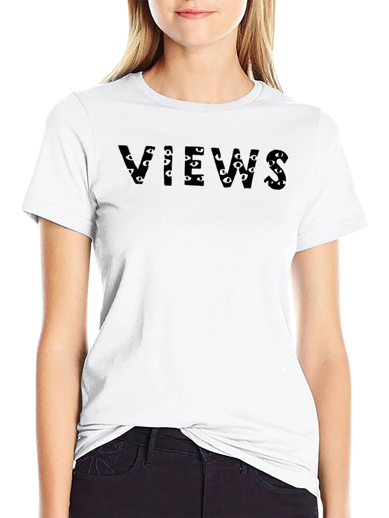 Views Graphic Print Mens Black T-Shirt