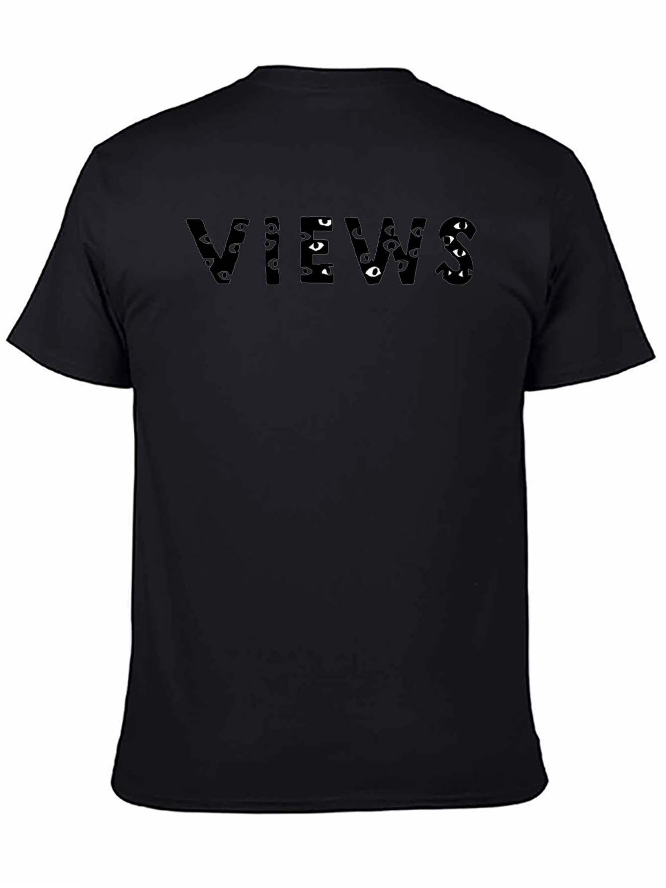Views Graphic Print Mens Black T-Shirt