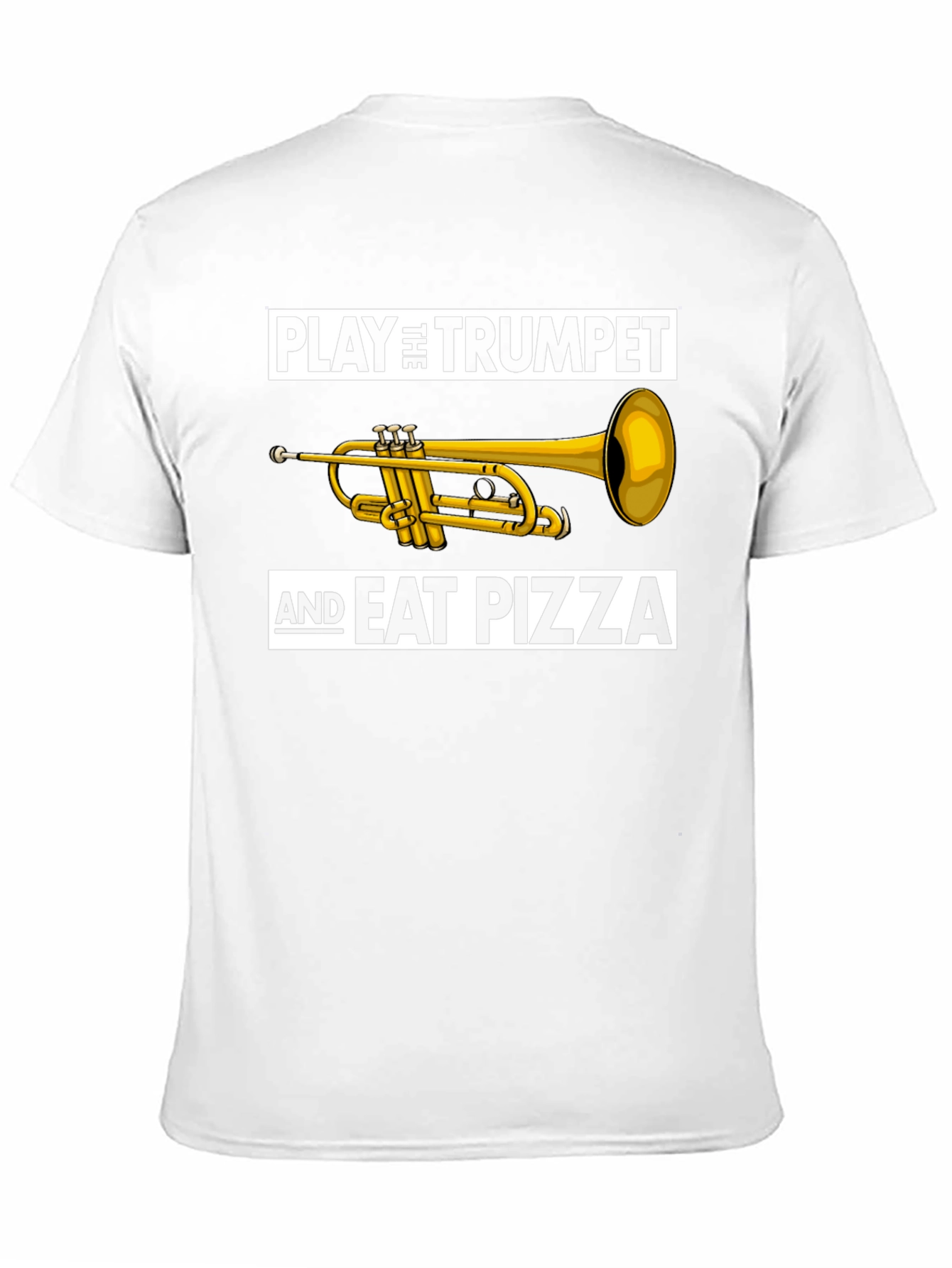 Play Trumpet & Eat Pizza Graphic T-Shirt