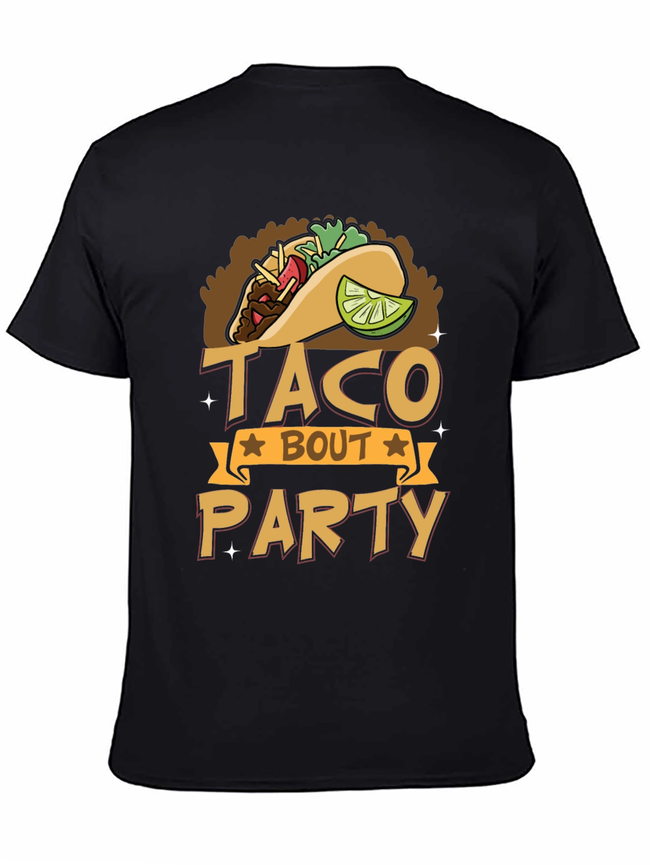 Taco Bout Party Graphic Tee - Black