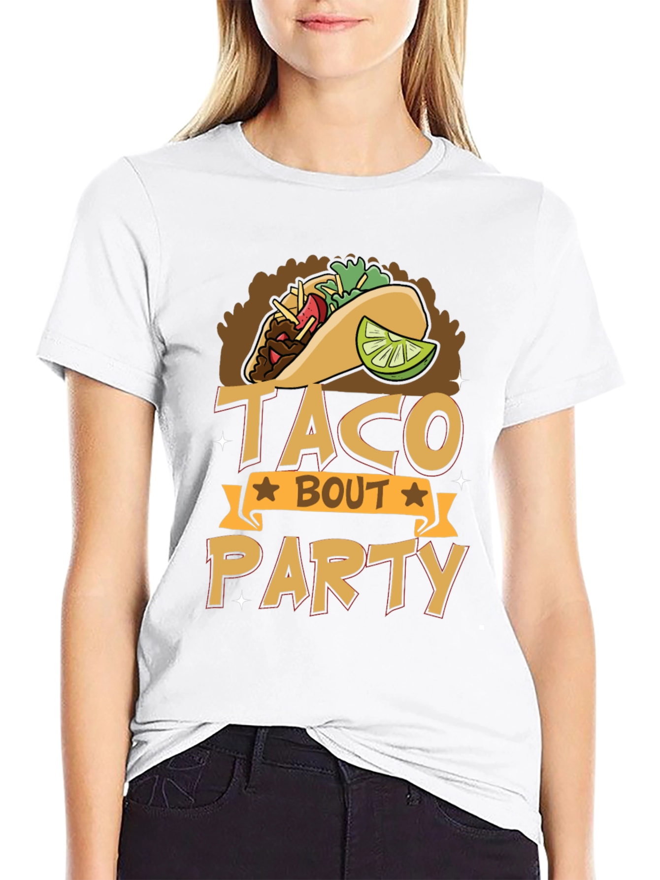 Taco Bout Party Graphic Tee - Black