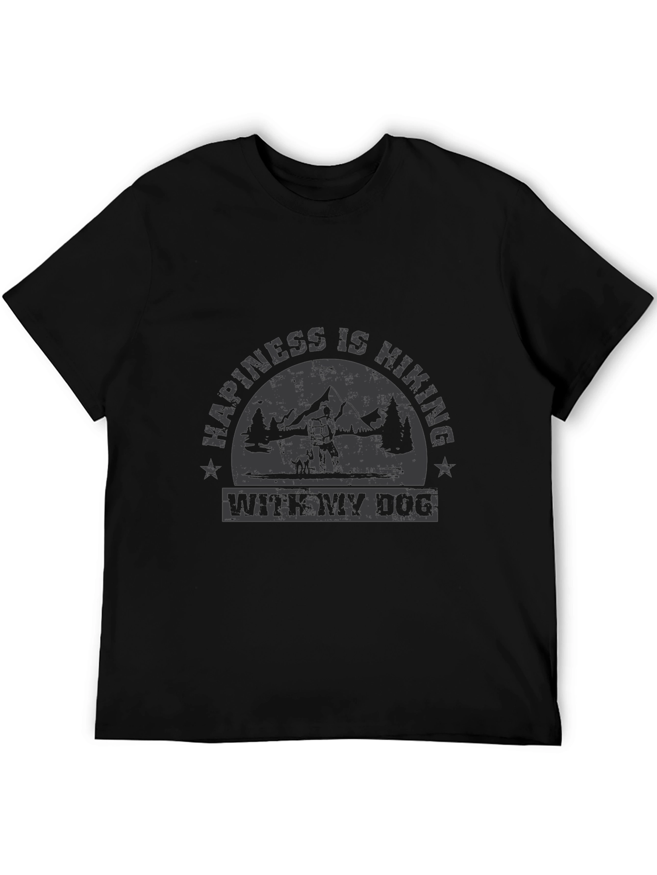 Happiness is Hiking With My Dog T-Shirt