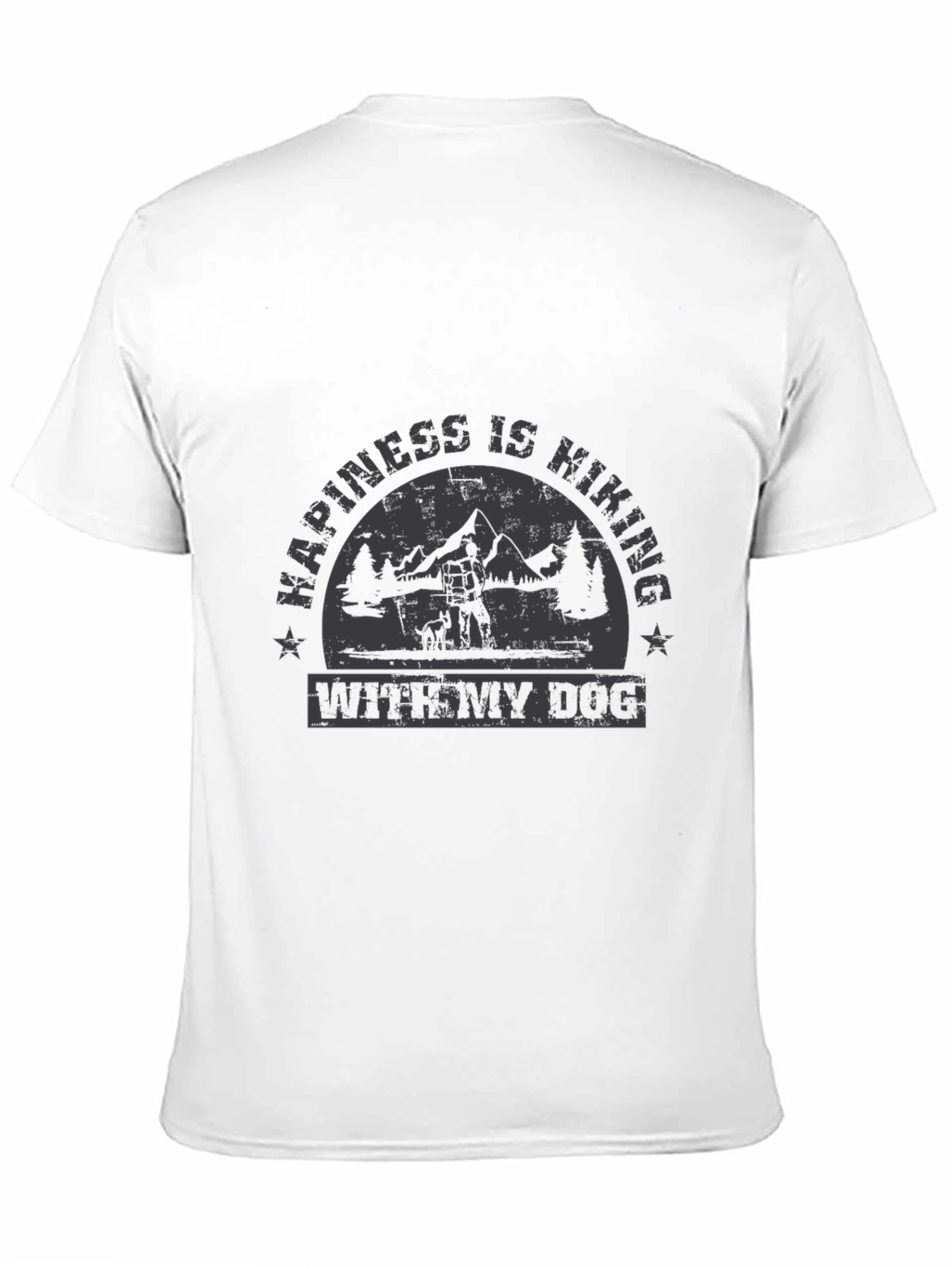 Happiness is Hiking With My Dog T-Shirt