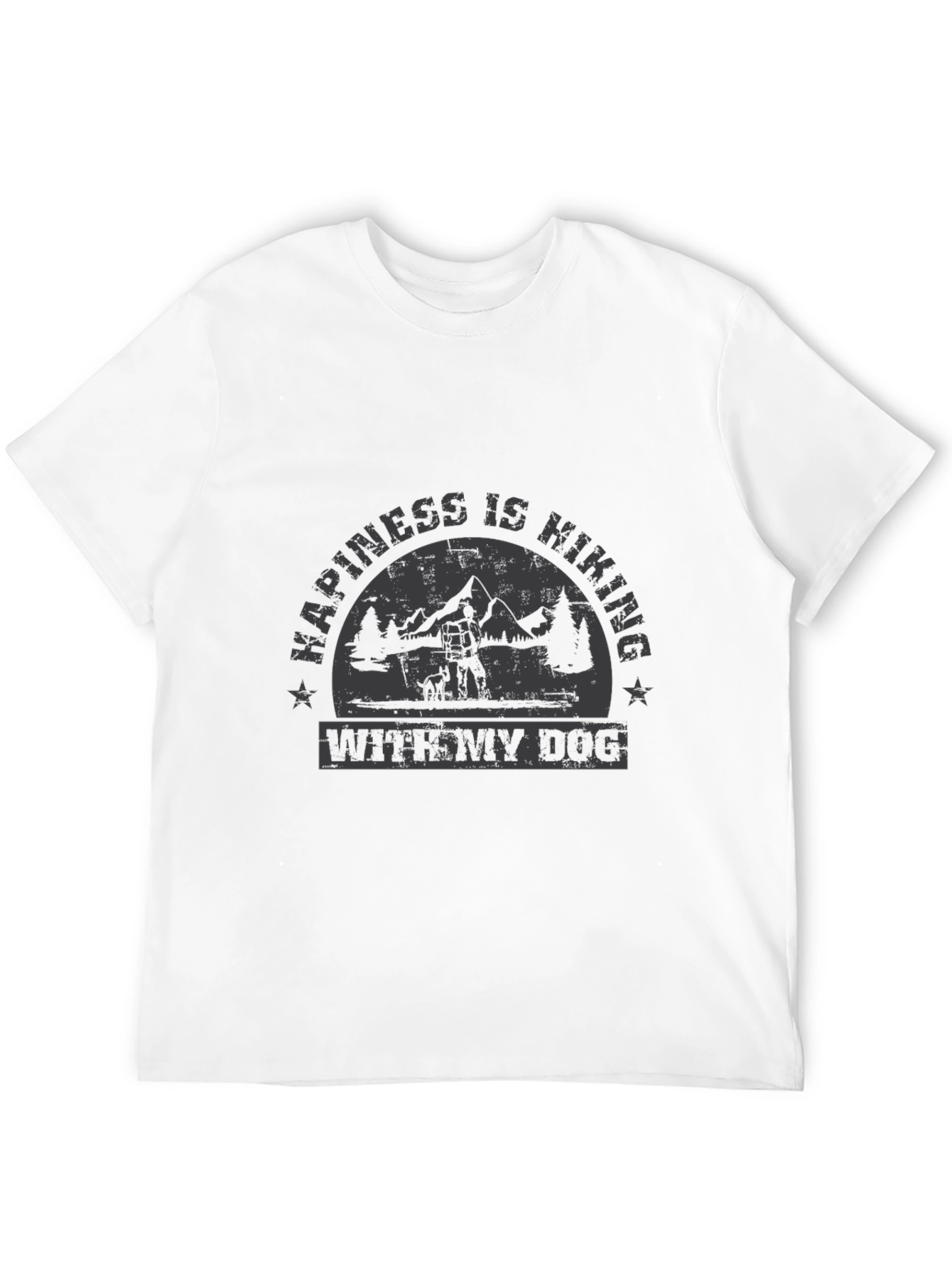 Happiness is Hiking With My Dog T-Shirt