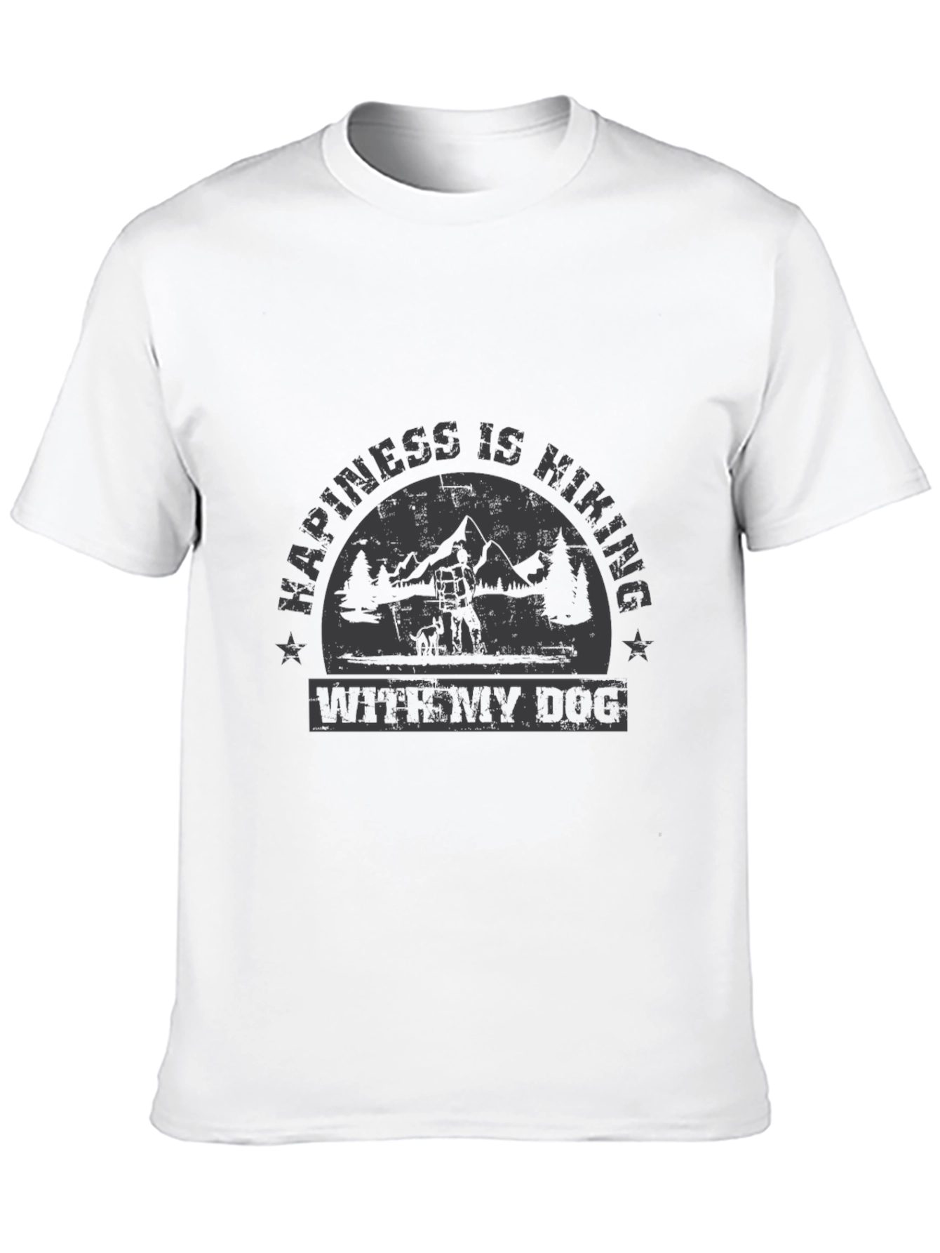 Happiness is Hiking With My Dog T-Shirt