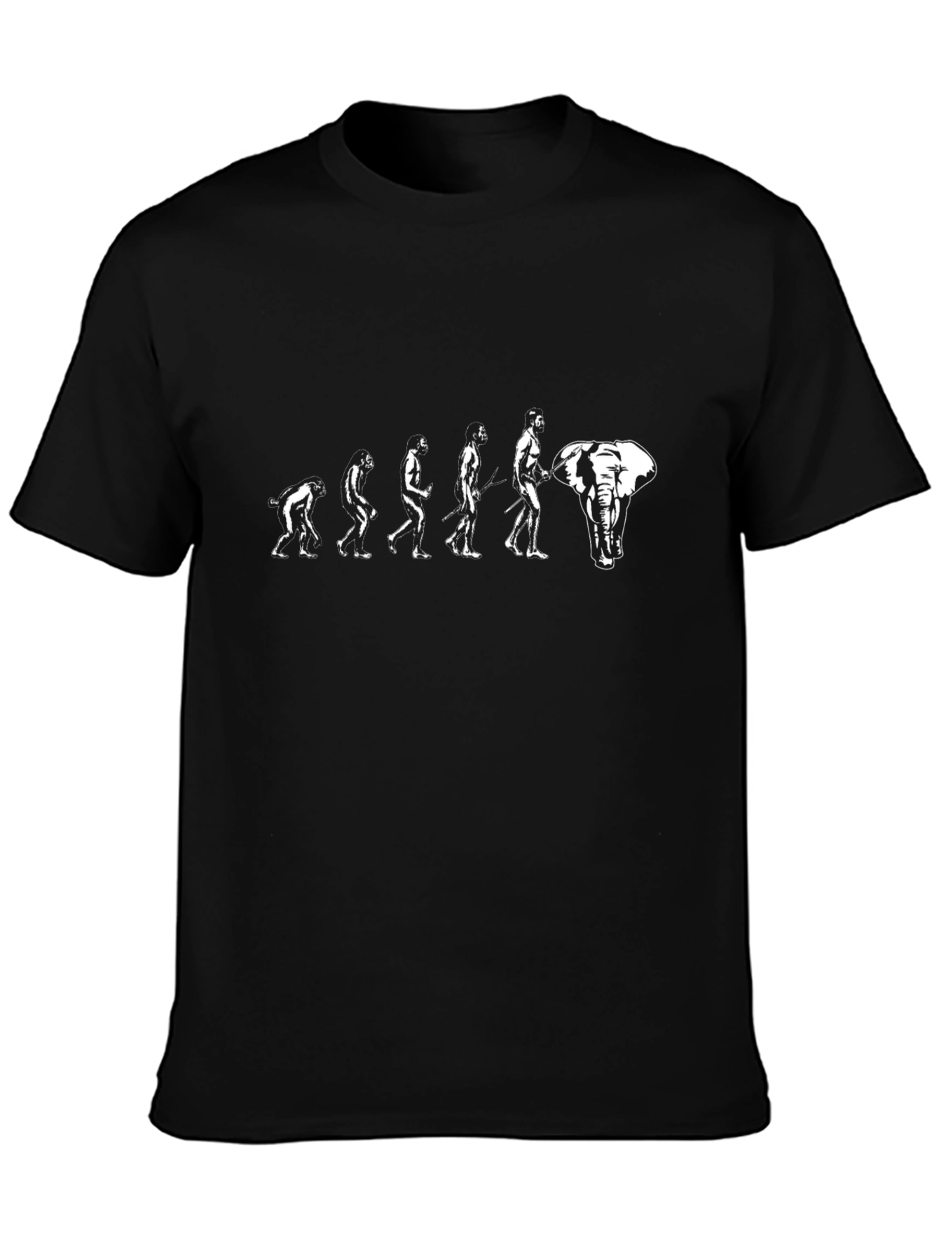 Evolution to Elephant Graphic T-Shirt