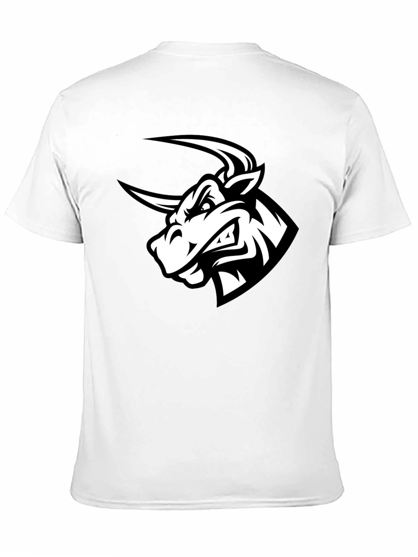 Black Bull Graphic Tee - Mens Crew Neck T-Shirt