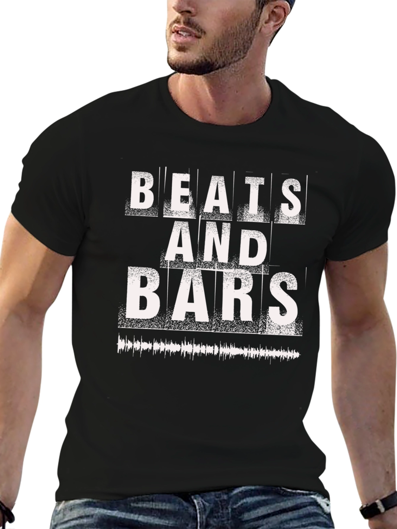 Beats and Bars Graphic T-Shirt - Music Lover Tee