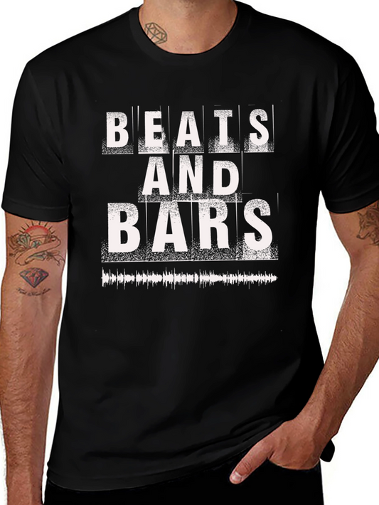 Beats and Bars Graphic T-Shirt - Music Lover Tee